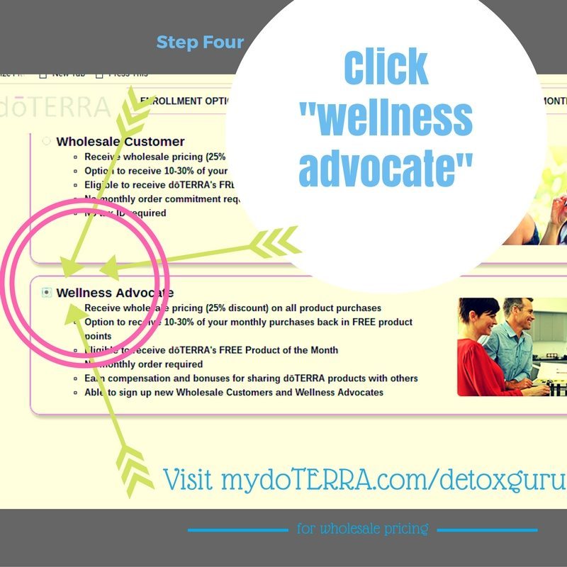 Step Four: Select "Wellness Advocate" for Best Pricing